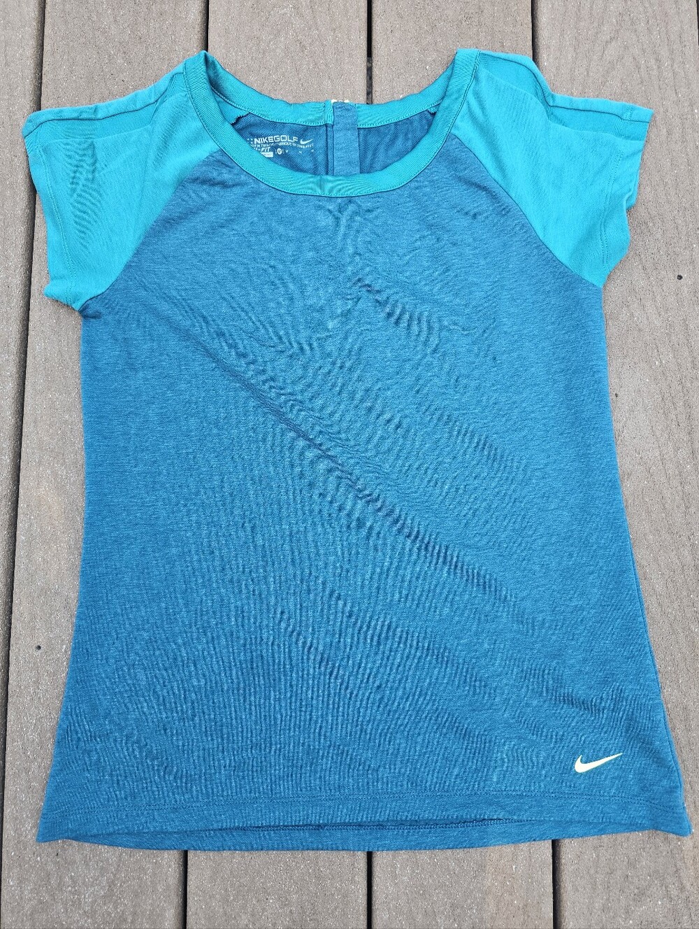 Nike Golf Sandie Top Zip Turquoise Blue Medium